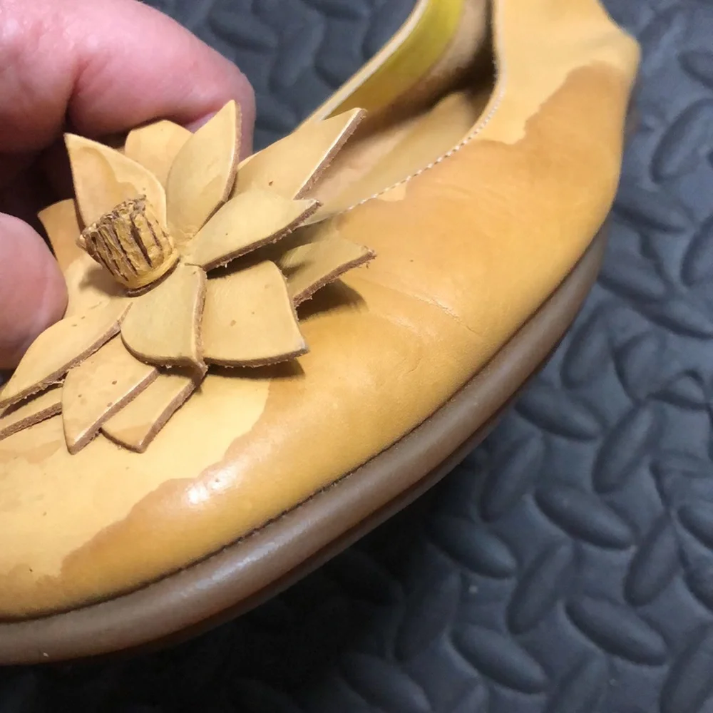 Dexter Yellow Floral Ballet Flats